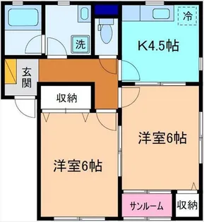 エスペランス【1階】の間取り