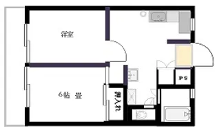 鶴見橋ハイツ【3階】の間取り