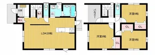 香川県仲多度郡多度津町日の出町【一戸建】の間取り