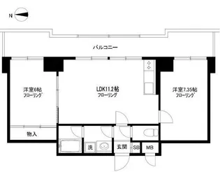 ル・三番町【5階】の間取り