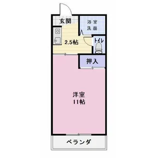 エブリワン 西棟【2階】の間取り