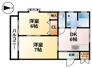 千葉県茂原市早野【アパート】の間取り