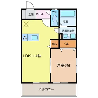 クリントブロンII【1階】の間取り