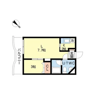 グランメール弘道舘第2【3階】の間取り
