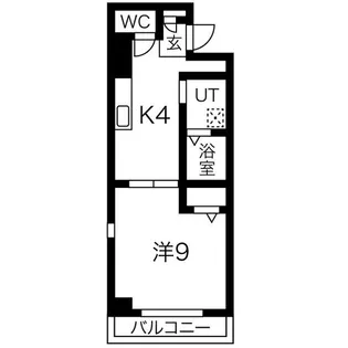 グランダ リュール【8階】の間取り