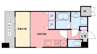 プレジオ西宮【3階】の間取り