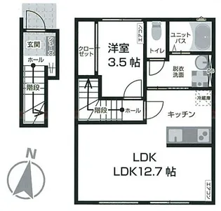 MARK CITY(マークシティ)C【2階】の間取り
