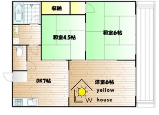 中村マンションC棟【2階】の間取り