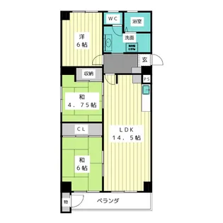 上前津グランドハイツ【5階】の間取り