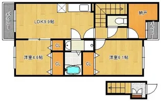 グランデール【2階】の間取り