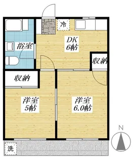 コーポ田中【1階】の間取り