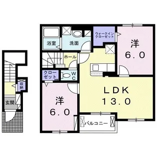 POPORA【2階】の間取り