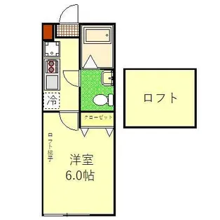 サヌーク読売【2階】の間取り