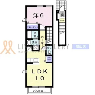 福島県郡山市字下亀田【アパート】の間取り