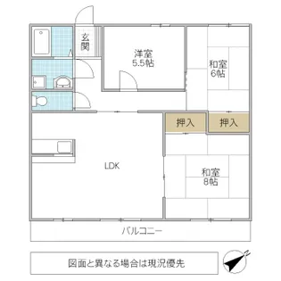 フラワーパーク佐藤【3階】の間取り