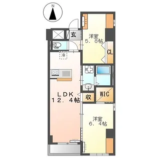 神奈川県大和市渋谷5【マンション】の間取り