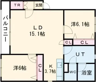 グランデ17【1階】の間取り