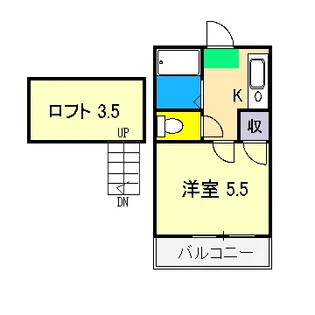 イースト【2階】の間取り