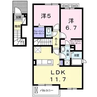 メゾン ド エドバシ III【2階】の間取り