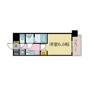 プレサンス名古屋STATIONフレア【11階】の間取り