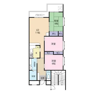 オークヒルズ天沼【2階】の間取り