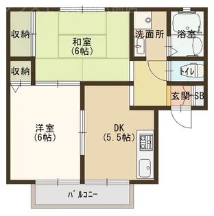 インヴィレッジA棟【1階】の間取り
