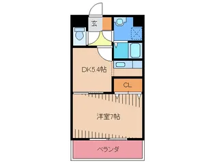ARTHU-WIN.D赤間【5階】の間取り