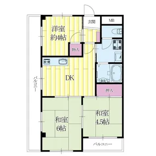 フルールハイツ【3階】の間取り