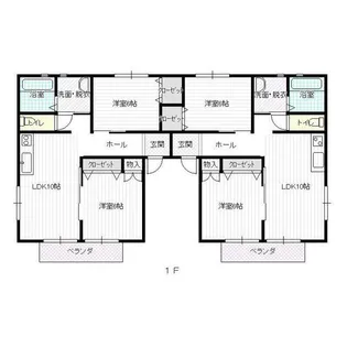 ファミーユ本庄B棟【1階】の間取り