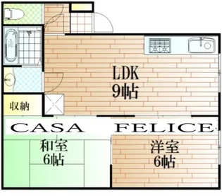 アムールディス【2階】の間取り