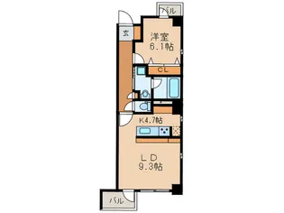 clavier【5階】の間取り