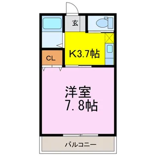 ラフォーレ・アラジン【1階】の間取り