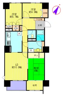 ベルクレエ新百合ヶ丘【10階】の間取り