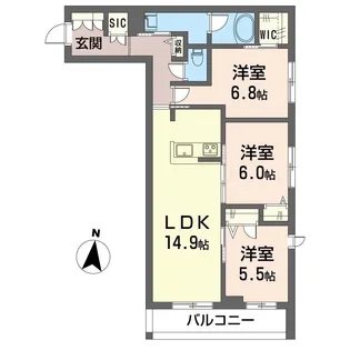 ウインド シュピール【2階】の間取り