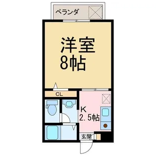 シティグラントヤス【1階】の間取り