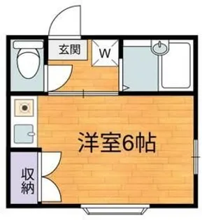 第2コーポ市瀬【2階】の間取り