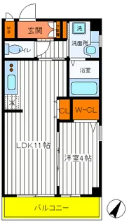東京都立川市錦町1【マンション】の間取り