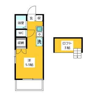 レインボー国立【2階】の間取り