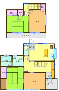 三重県鈴鹿市国府町【一戸建】の間取り