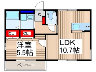 ラ・クラッソ【2階】の間取り