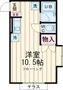 きんもくせいハイム【1階】の間取り