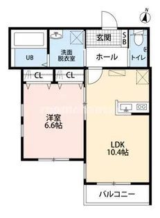 ヴェルデフラット弘明寺【3階】の間取り