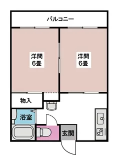 サンパレス小金井【2階】の間取り