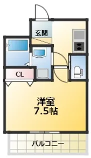 プライマル新大阪【3階】の間取り