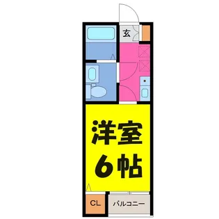 ウエストハイムせんげん台【1階】の間取り