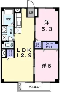 兵庫県三木市加佐【アパート】の間取り