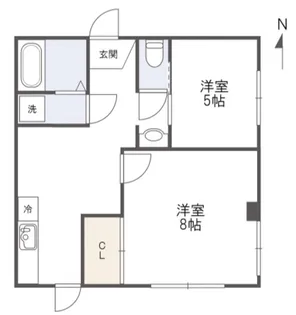 東京都世田谷区北沢3【マンション】の間取り
