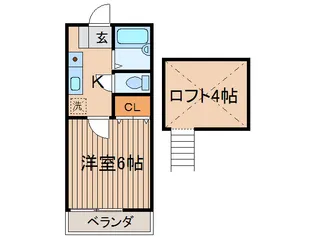 エトワ-ルひばりヶ丘B棟【2階】の間取り