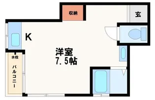 Libra(リブラ)谷町【1階】の間取り