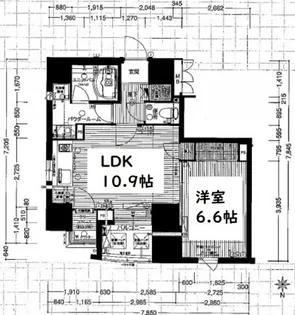 プレサンスNEO中之島公園【15階】の間取り